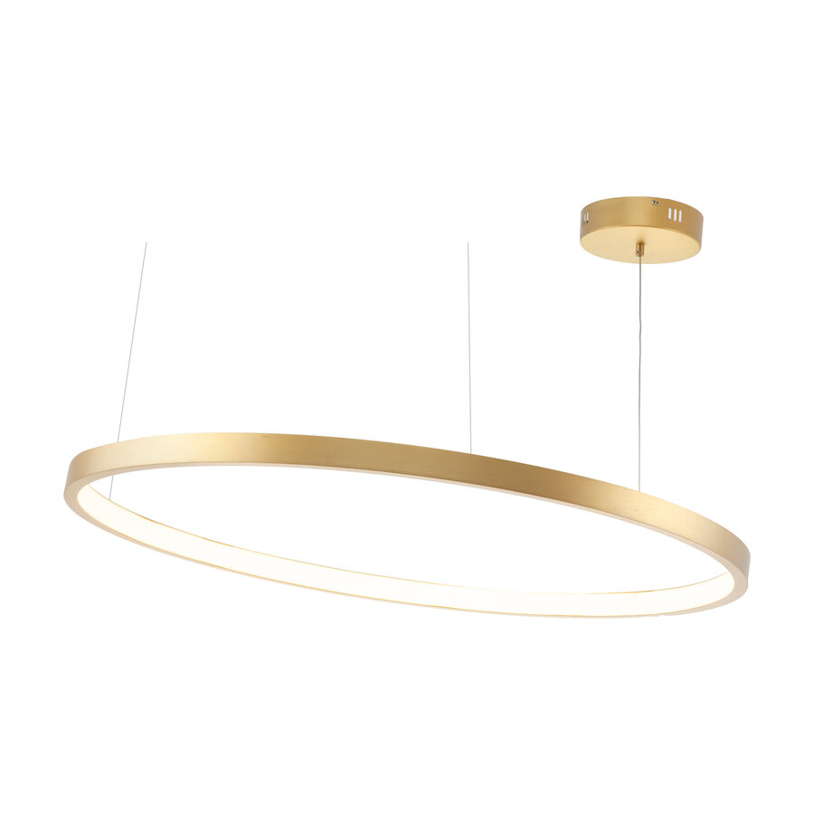 Halo — brushed brass ring pendant, designed and manufactured by Streamlight for DARK